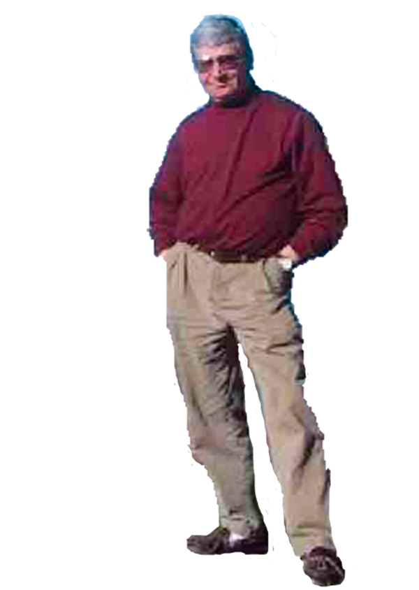 Jerry's Image on the shore line Near Mendocino in 2004